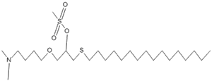2-Propanol, 1-[4-(dimethylamino)butoxy]-3-(hexadecylthio)-,methanesulfonate (ester)